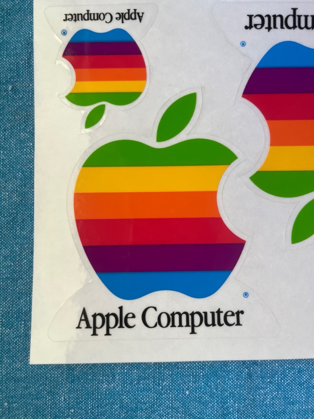 Authentic Vintage Apple
Computer Rainbow
LogoDecals - 4-Sticker Sheet - Picture 2 of 5